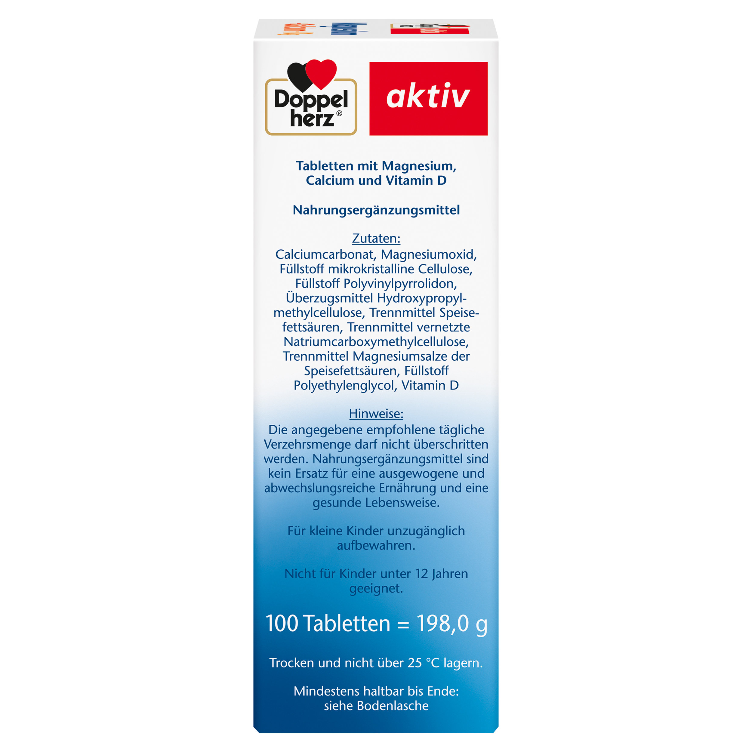 Doppelherz aktiv Magnesium + Calcium + D3  100 St Tabletten