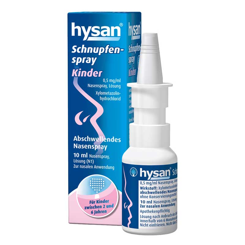 HYSAN Schnupfenspray Kinder 0,5mg/ml 10 ml Nasenspray