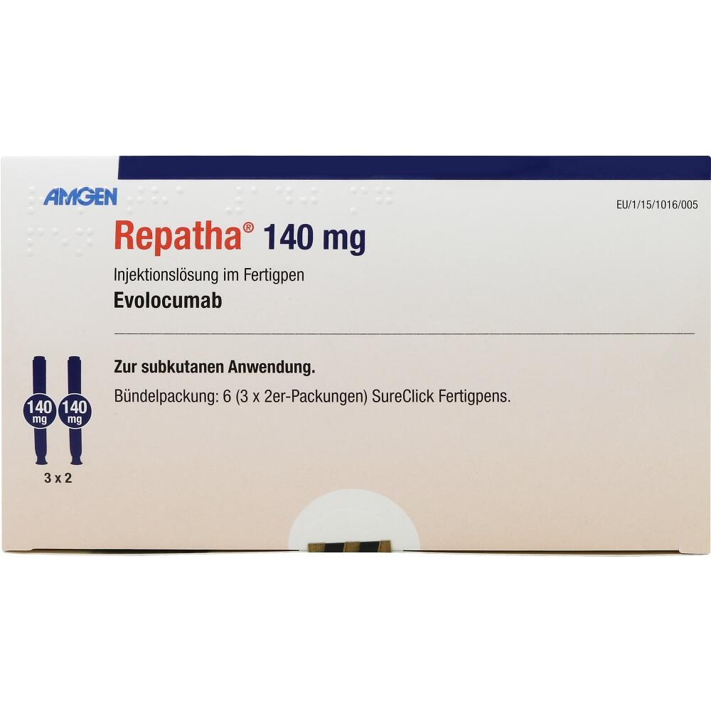 REPATHA 140 mg Injektionslösung in einem Fertigpen 6 St Injektionslösung in einem Fertigpen