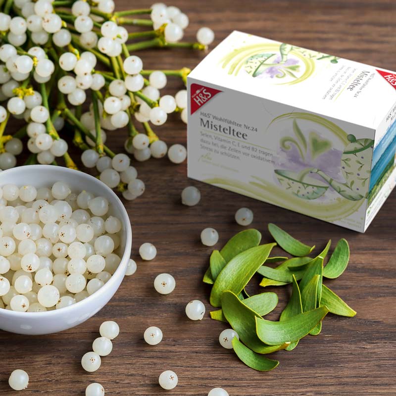 H&S Wohlfühltee Misteltee mit Selen und Vitaminen 20X2 g Filterbeutel