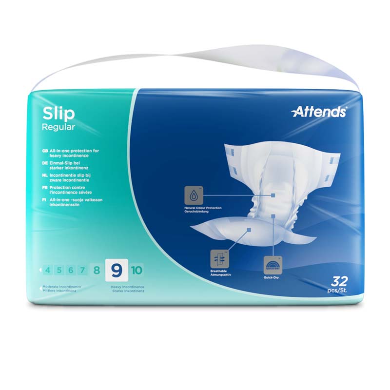 ATTENDS Slip Regular 9 extra small Box 4X32 St