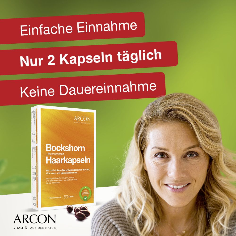 ARCON Bockshorn + Mikronährstoff Haarkapseln 180 St Kapseln