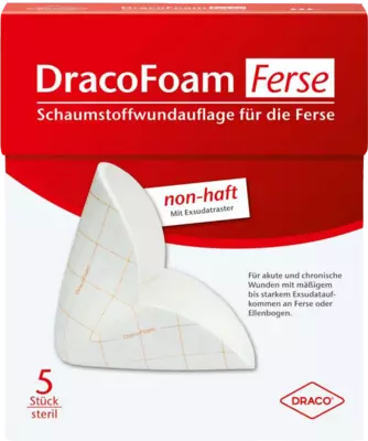 DRACOFOAM Schaumstoff Wundauflage Ferse 5 St Verband