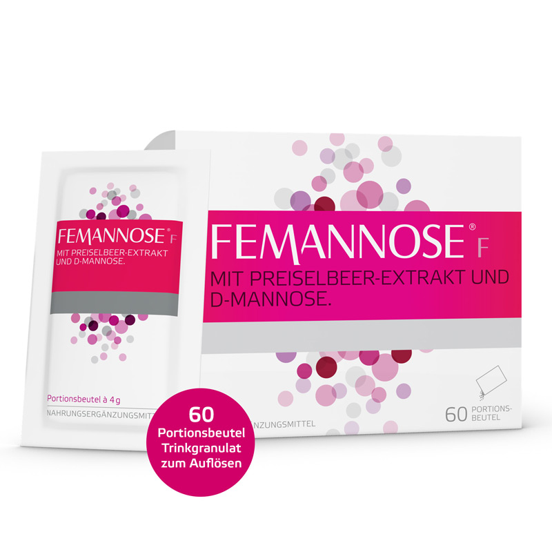 FEMANNOSE F MIT PREISELBEER-EXTRAKT UND D-MANNOSE 60 St Granulat