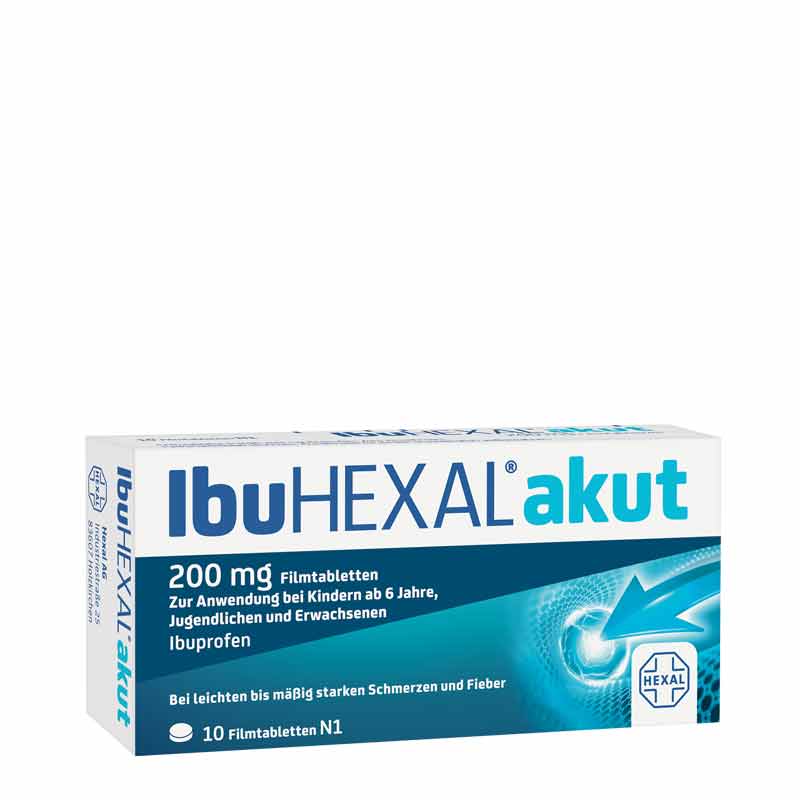 IbuHEXAL akut 200mg 10 St Filmtabletten