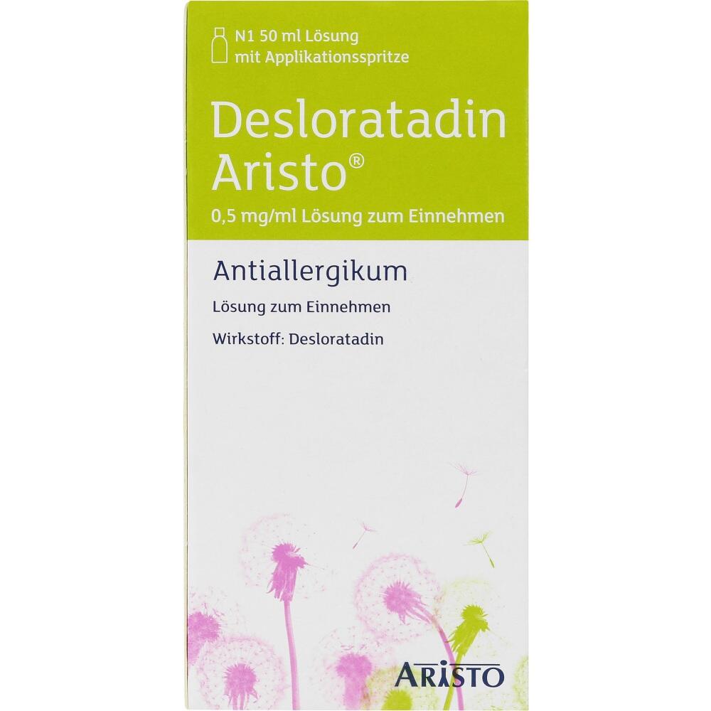 Desloratadin Aristo 0,5mg/ml Lösung zum Einnehmen 50 ml Lösung zum Einnehmen