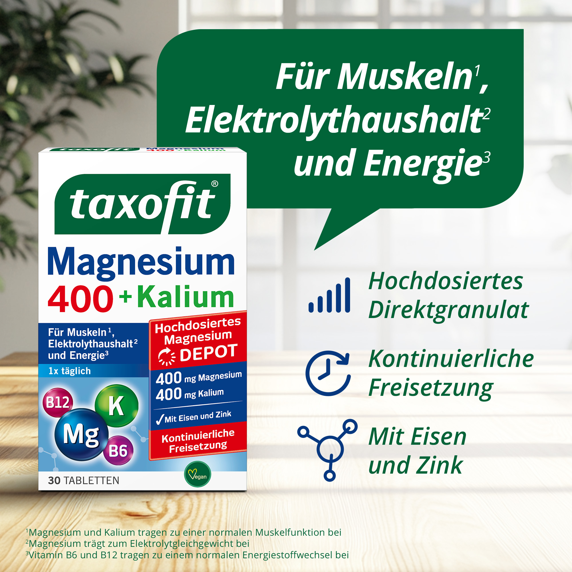taxofit Magnesium 400 + Kalium 30 St Tabletten