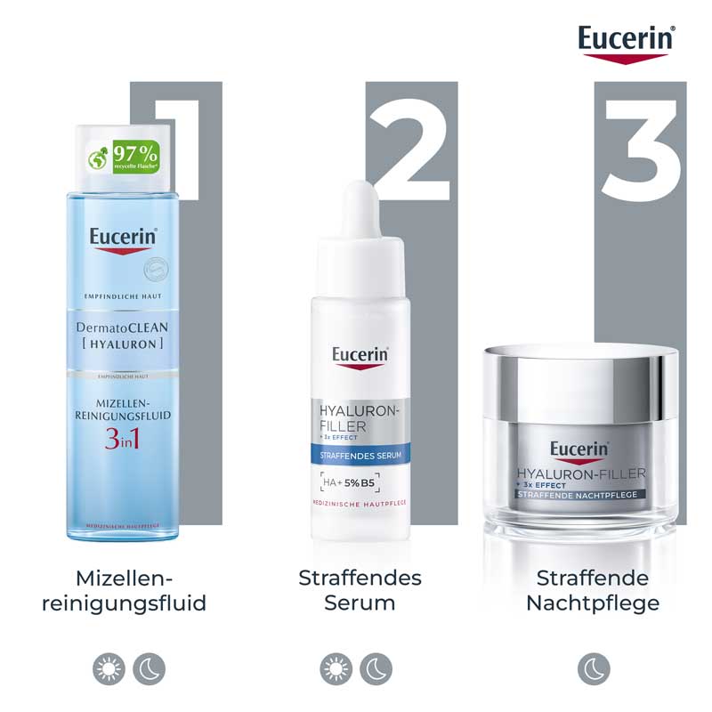 Eucerin HYALURON FILLER + 3 x Effect Nacht Nachfüllkapsel 50 ml Creme