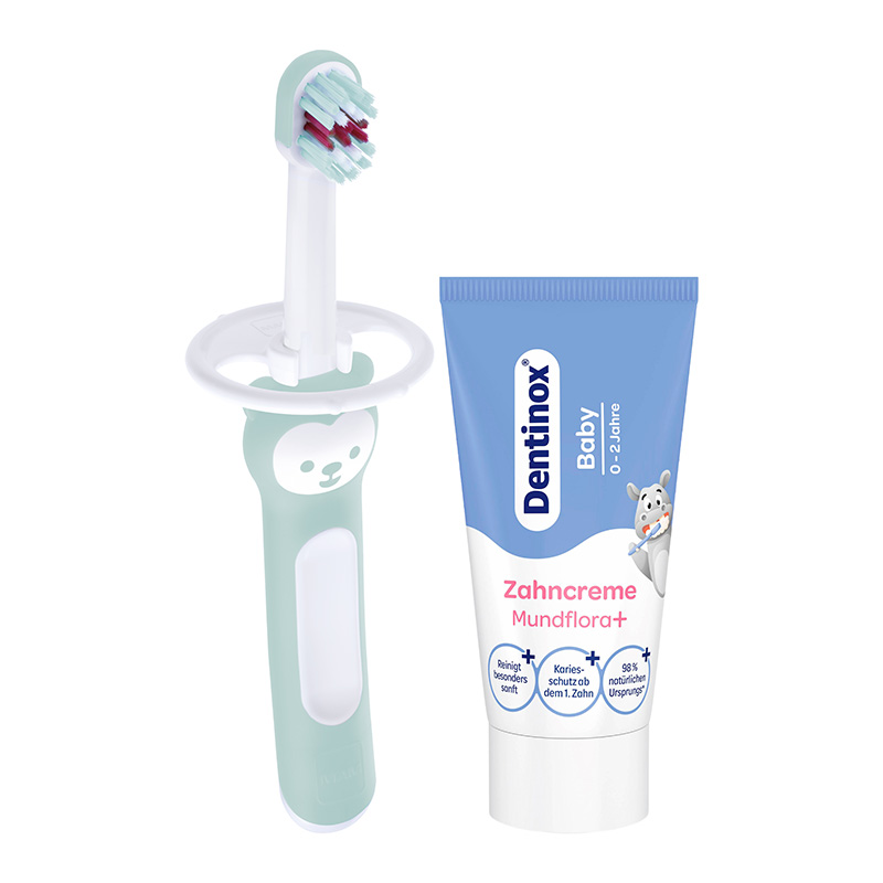 mam x Dentinox Babys erstes Zahnpflegeset 30 ml Zahncreme