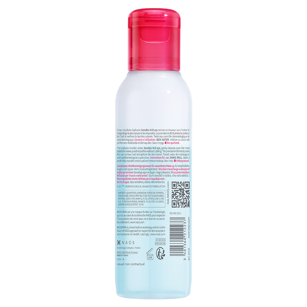 BIODERMA Sensibio H2O 2-Phasen Mizellen-Make-up-Entferner  125 ml Lösung