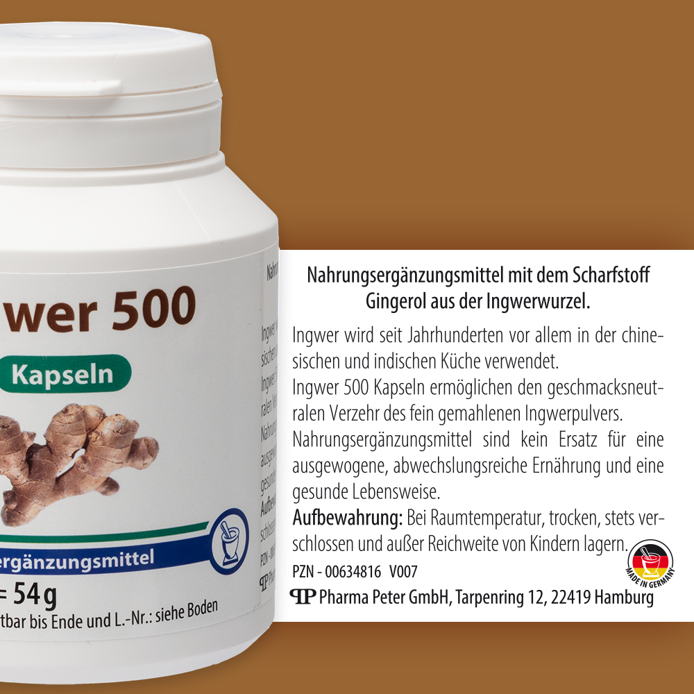 INGWER 500 Kapseln 90 St Kapseln