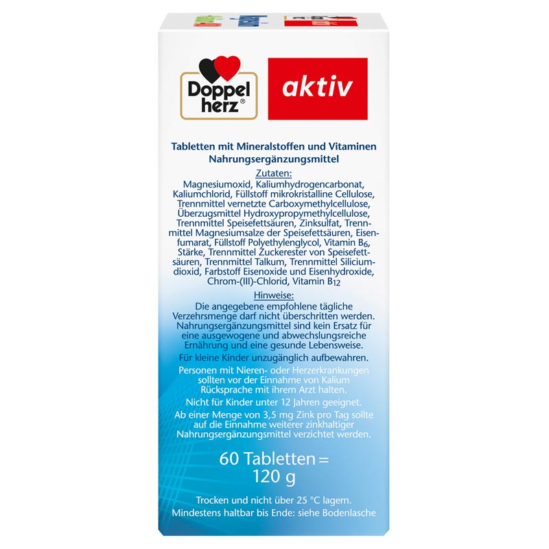 Doppelherz aktiv Magnesium + Kalium 400 60 St Tabletten