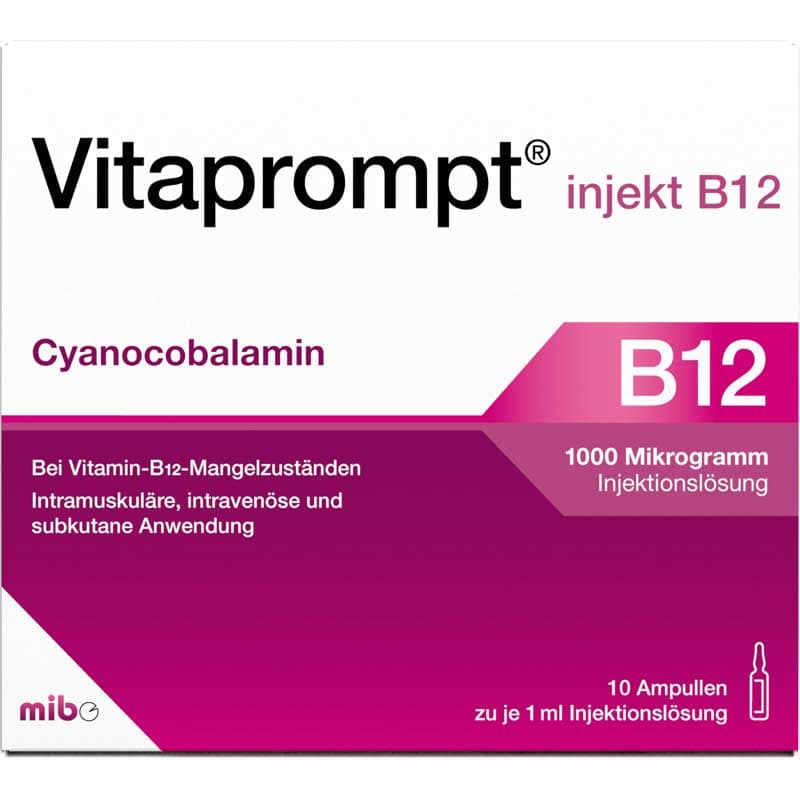 Vitaprompt injekt B 12 1000 µg 10X1 ml Injektionslösung