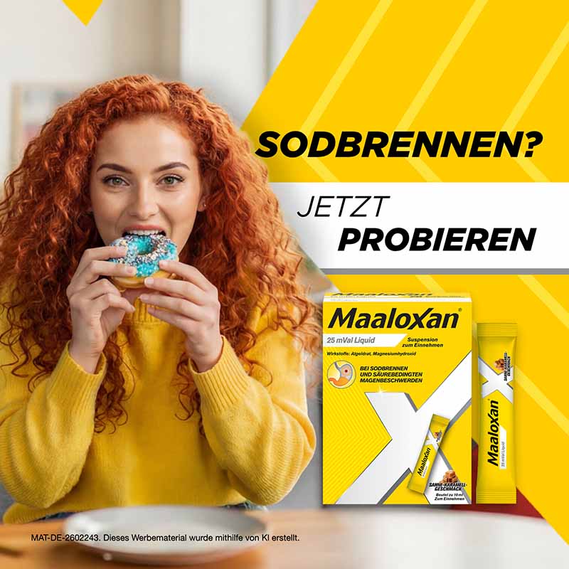 MAALOXAN Liquid bei Sodbrennen & Magenschmerzen 20X10 ml Suspension