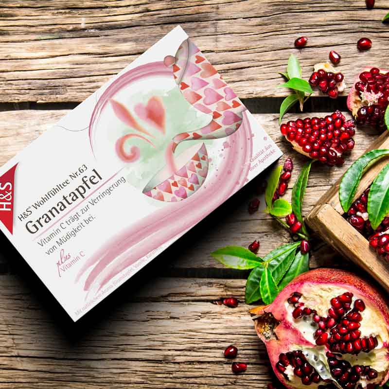 H&S Wohlfühltee Granatapfel 20X2 g Filterbeutel