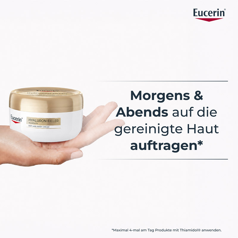 Eucerin Hyaluron Filler + Elasticity Anti Age Straffende Körpercreme 200 ml Creme