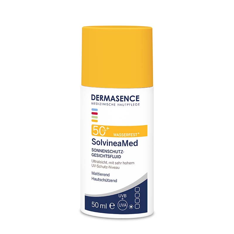 DERMASENCE SolvineaMed SONNENSCHUTZ-GESICHTSFLUID LSF 50+ 50 ml Lotion
