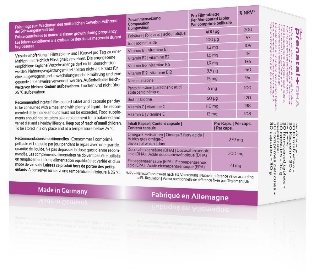 prenatal+ DHA Denk 2X30 St Filmtabletten