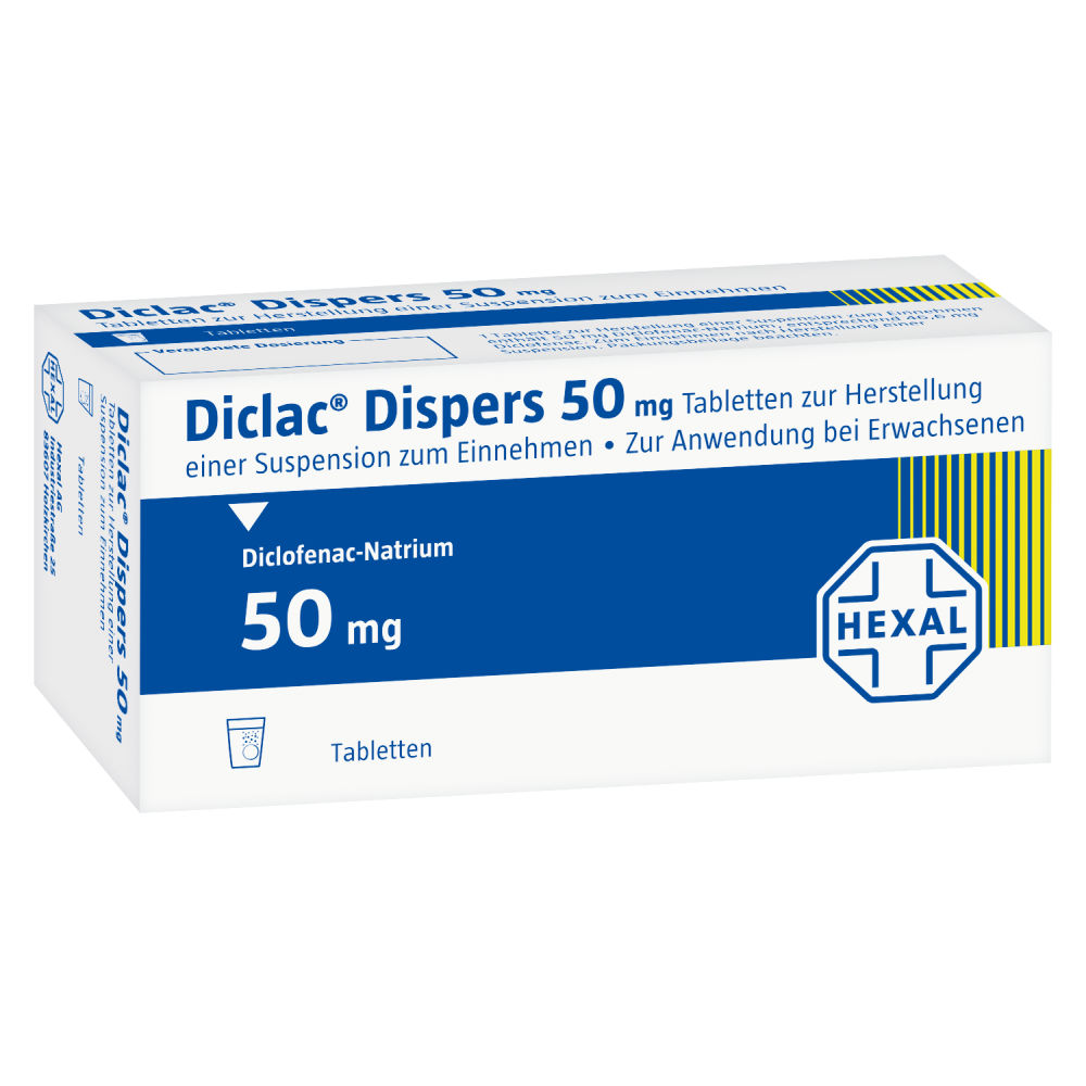 Diclac Dispers 50mg 50 St Tabletten
