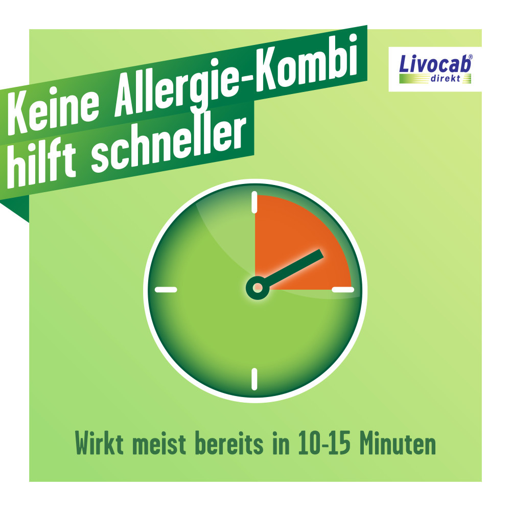 Livocab direkt Kombi: Nasenspray & Augentropfen bei Heuschnupfen & Allergien