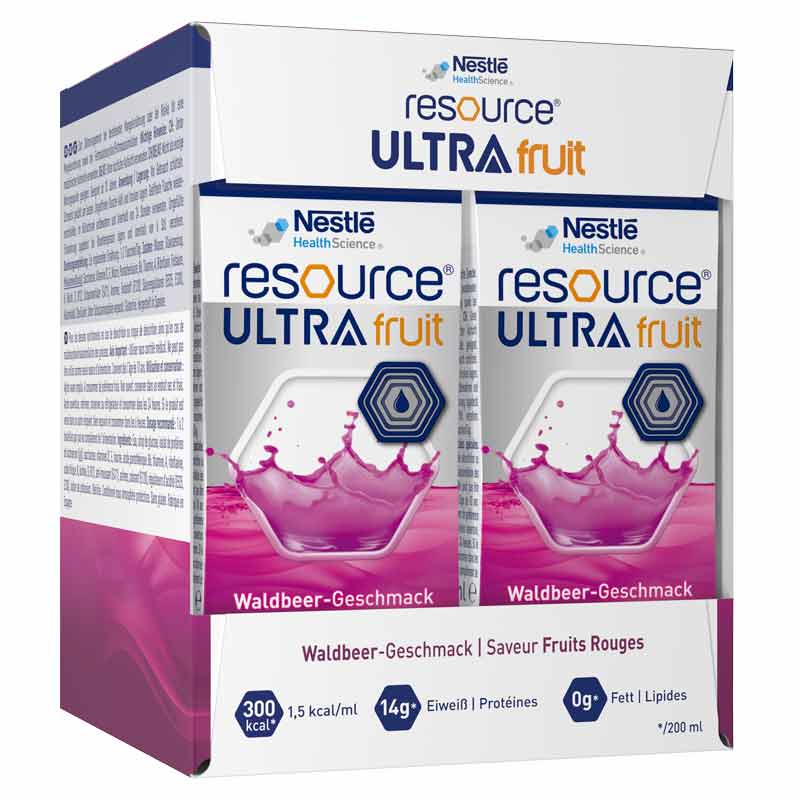 resource ULTRA fruit Waldbeere 4X200 ml Flüssigkeit