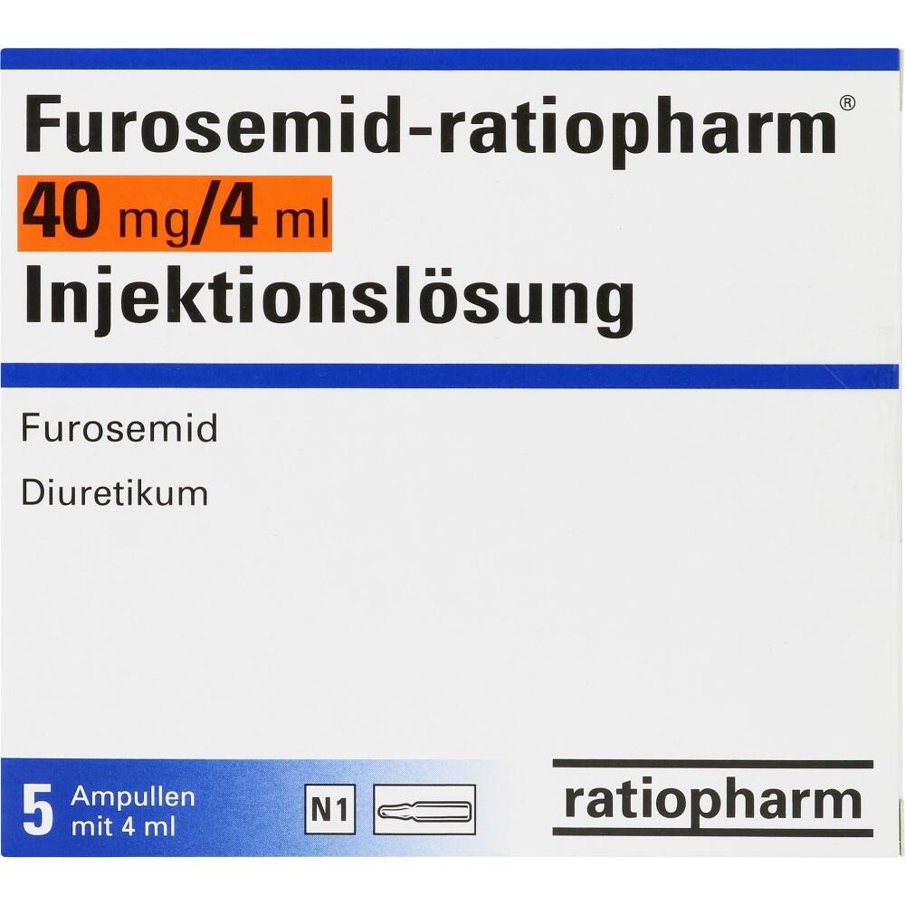 FUROSEMID ratiopharm 40 mg/4 ml Inj.-Lsg. Ampullen 5 St Ampullen