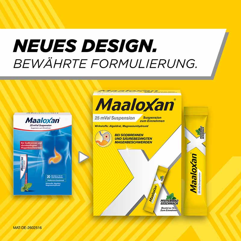 Maaloxan Suspension bei Sodbrennen & Magenschmerzen 20X10 ml Suspension