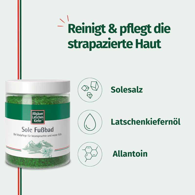 Allgäuer Latschen Kiefer Sole Fußbad  350 g Bad