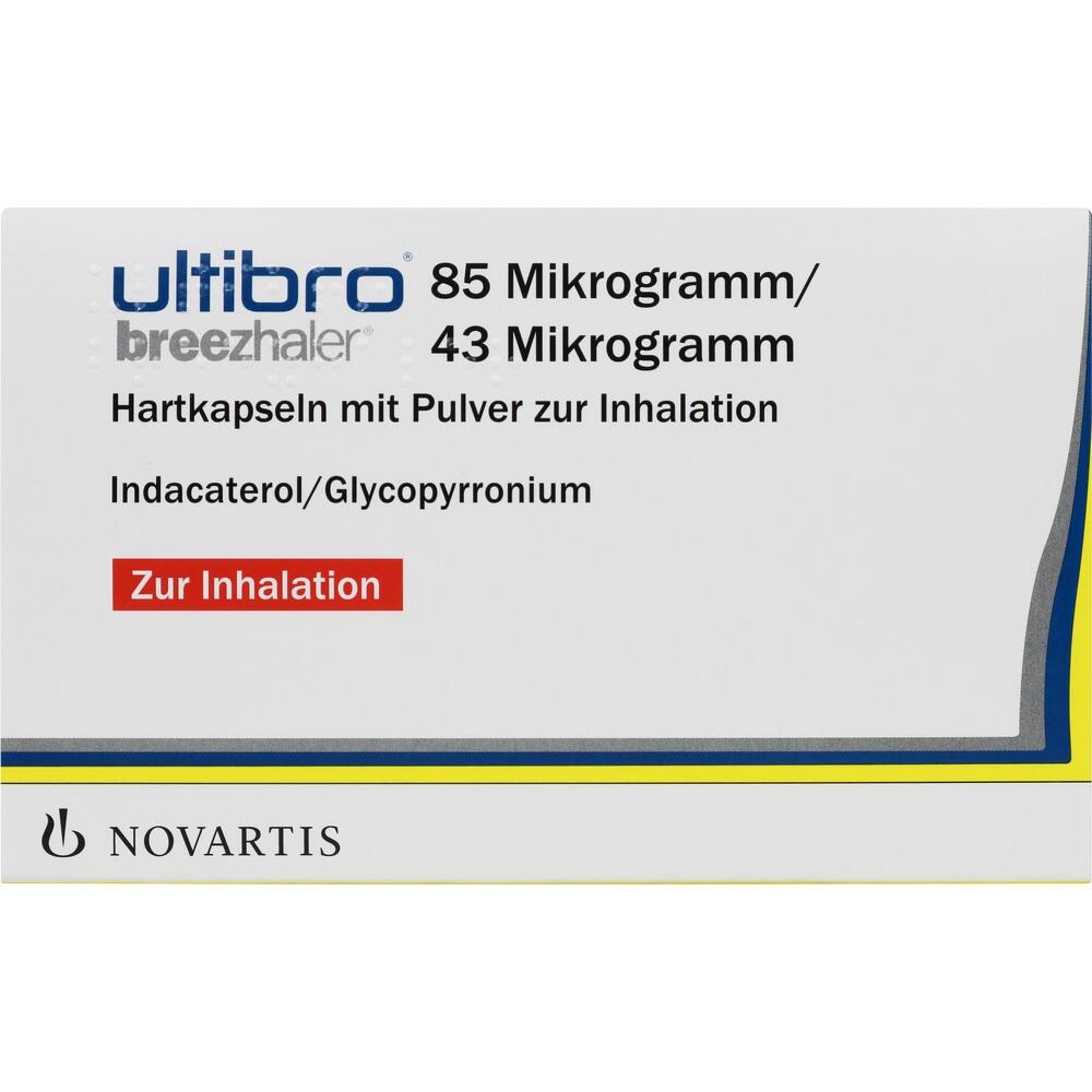 ultibro breezhaler 85 µg/43 µg 90 St Hartkapseln mit Pulver zur Inhalation
