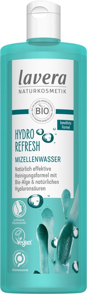 lavera HYDRO REFRESH MIZELLENWASSER 400 ml Flüssigkeit