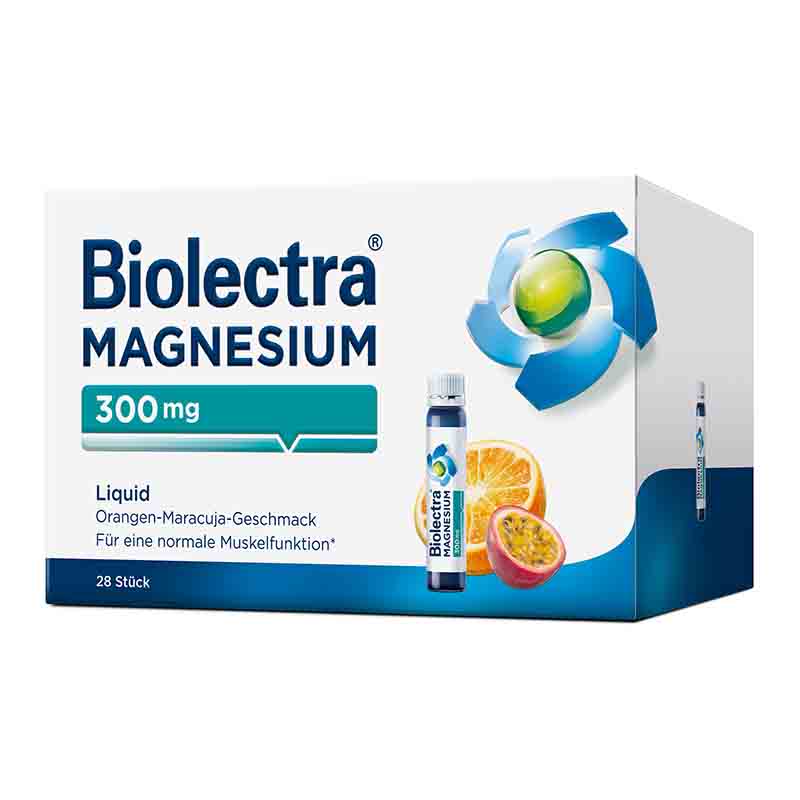 Biolectra MAGNESIUM 300mg Liquid Orange-Maracuja  28 St Liquidum