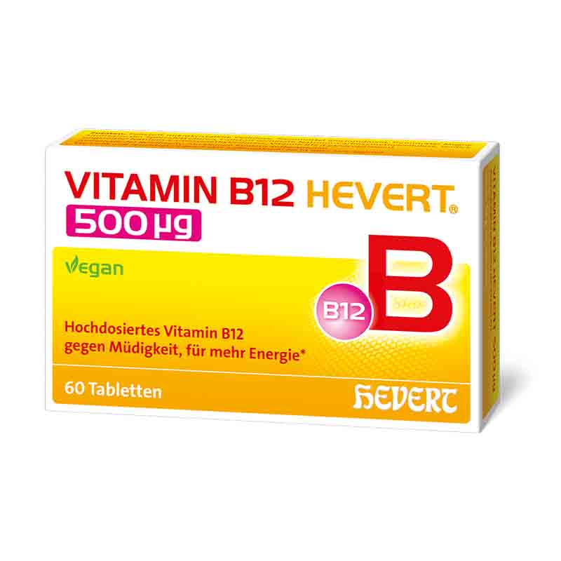 VITAMIN B12 HEVERT 500 Mikrogramm 60 St Tabletten