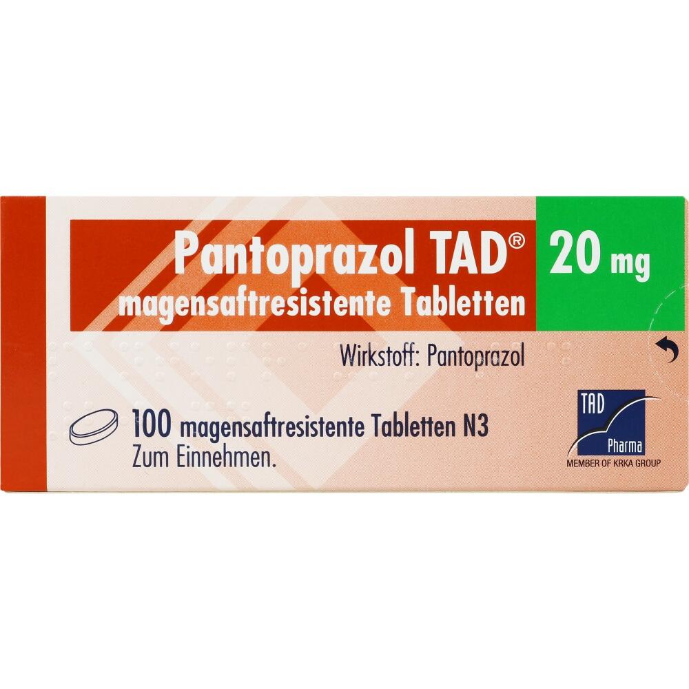 Pantoprazol TAD 20mg 100 St Tabletten magensaftresistent