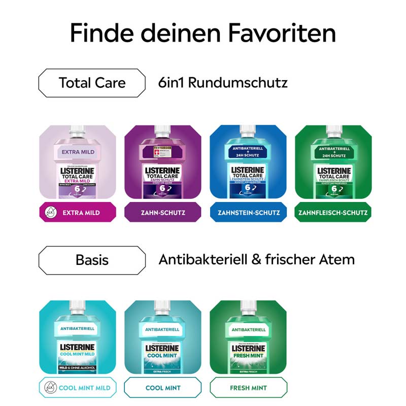 LISTERINE Total Care Zahn-Schutz  500 ml Lösung