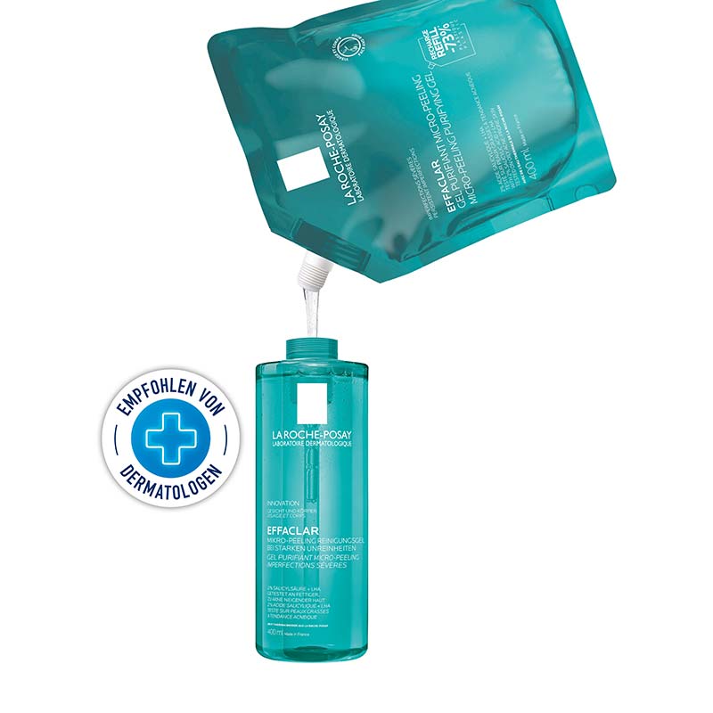 LA ROCHE-POSAY EFFACLAR MIKRO-PEELING REINIGUNG Nachfüllpack 400 ml Gel