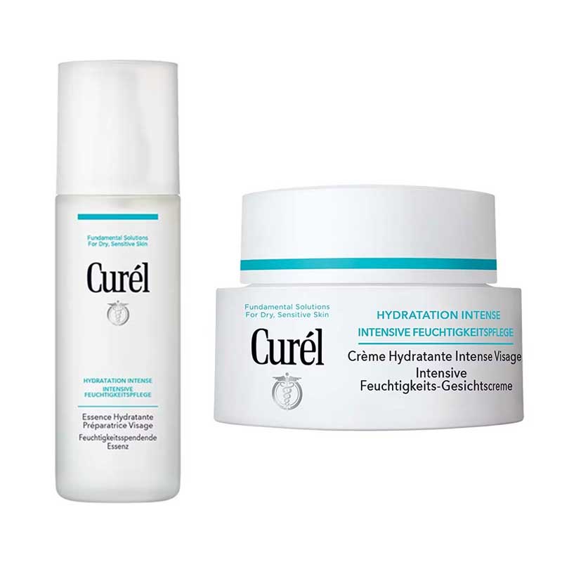 Curél Feuchtigkeitsspendende Essenz & Gesichtscreme 1 Packung Kombipackung
