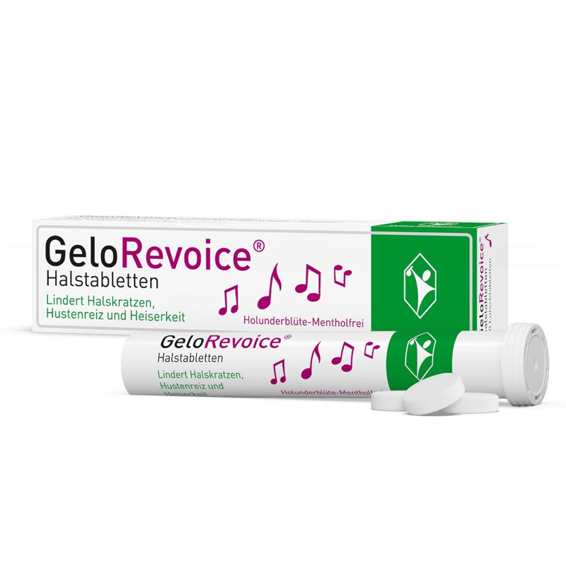 GeloRevoice Halstabletten Holunderblüte-Mentholfrei 20 St. 20 St Lutschtabletten