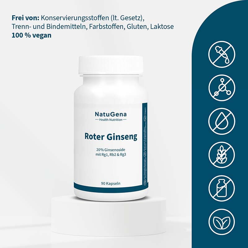 NatuGena Roter Ginseng 90 St Kapseln