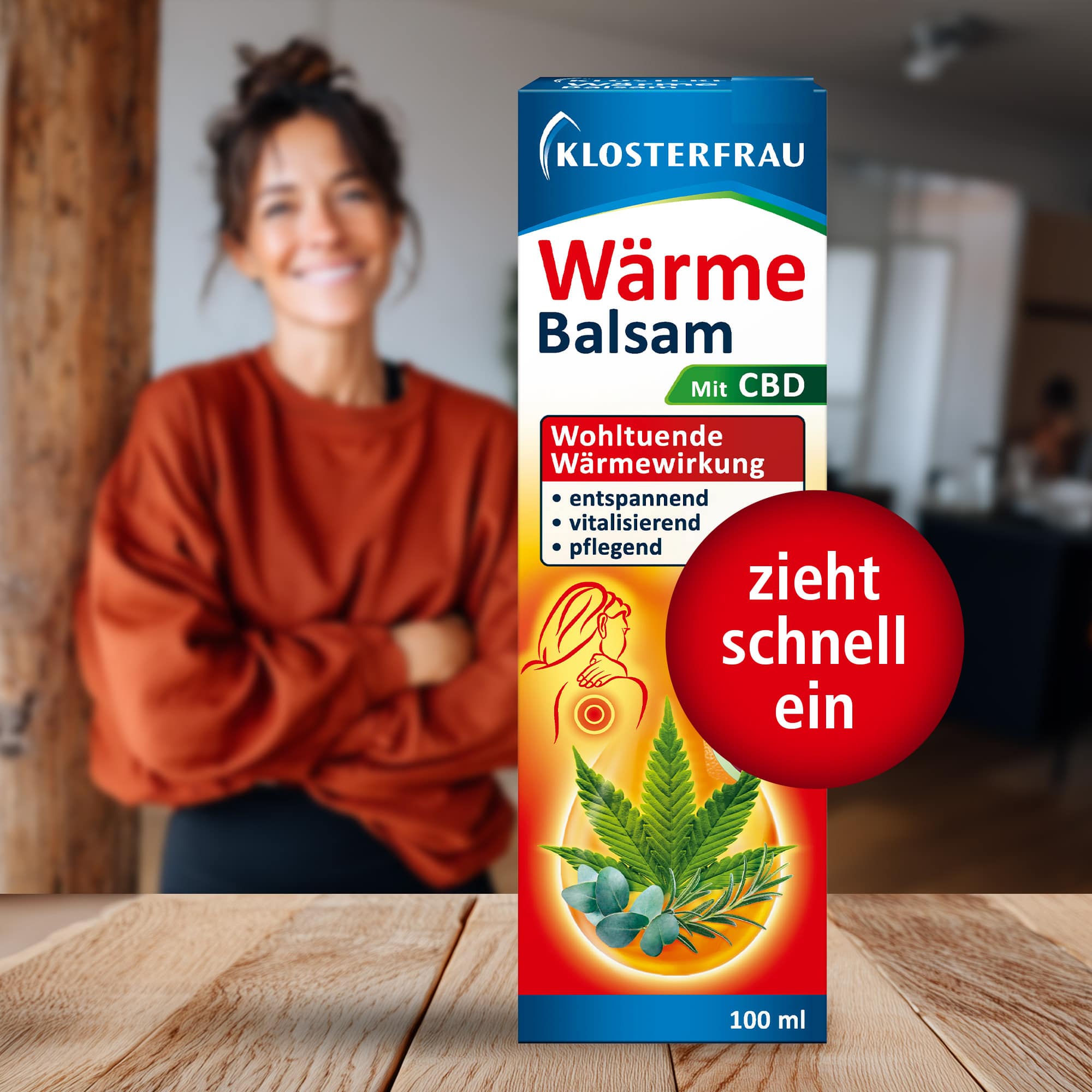 KLOSTERFRAU Wärme Balsam mit CBD 100 ml Balsam