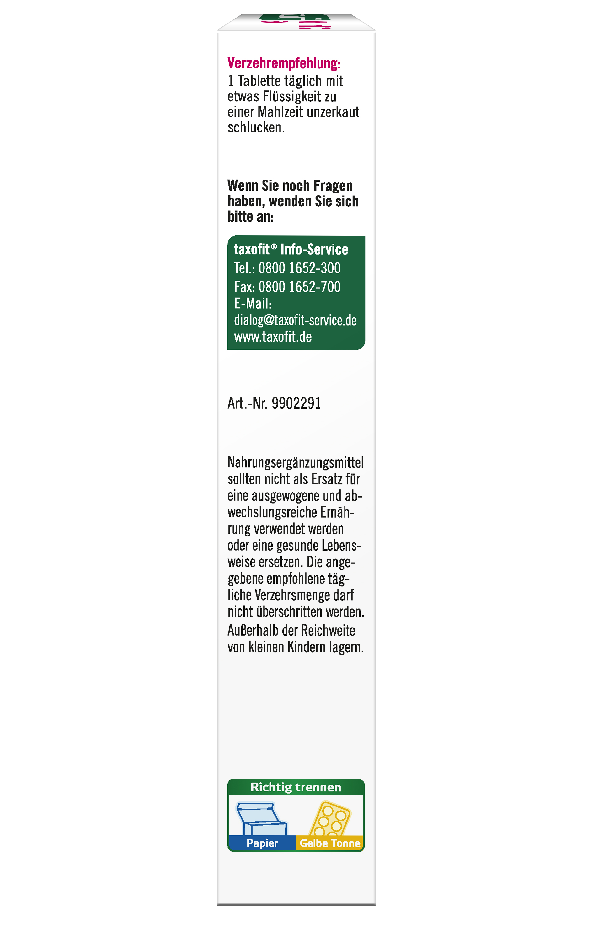 taxofit Vitamin B12 500  30 St Tabletten