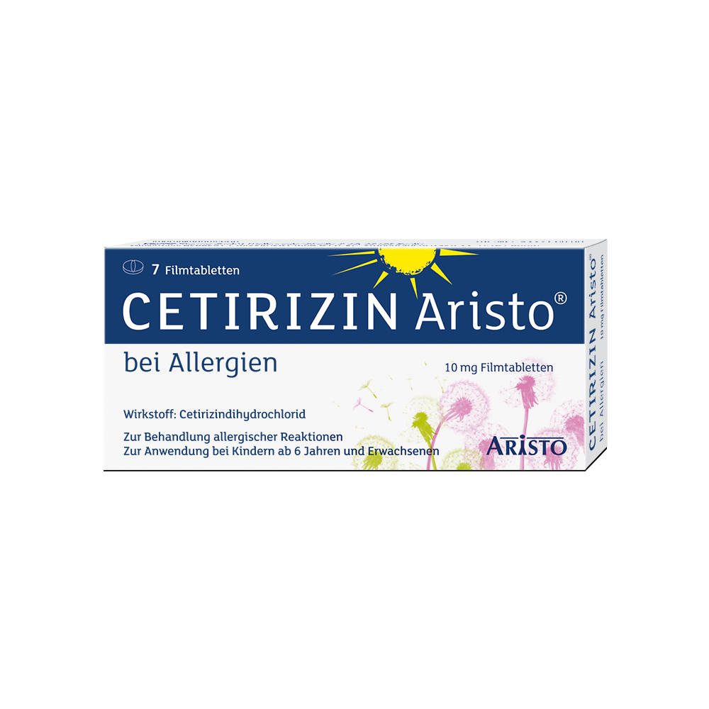 Cetirizin Aristo bei Allergien 10mg 7 St Filmtabletten
