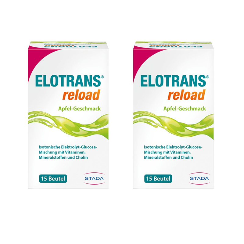 ELOTRANS reload Apfel Doppelpack 2X15X7.45 g Pulver