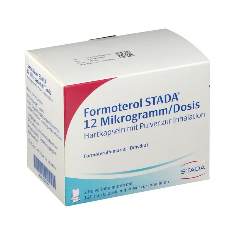 Formoterol STADA 12 Mikrogramm/Dosis 2X60 St Hartkapseln mit Pulver zur Inhalation