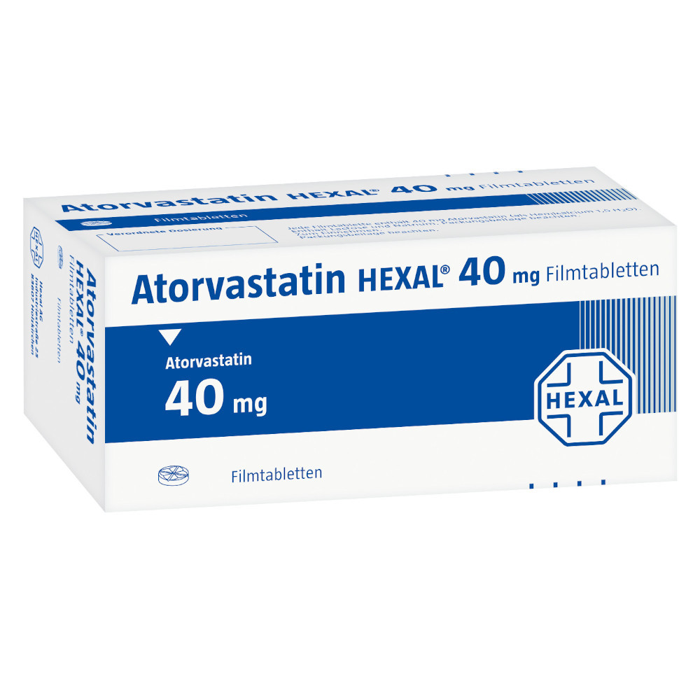 Atorvastatin HEXAL 40 mg 50 St Filmtabletten