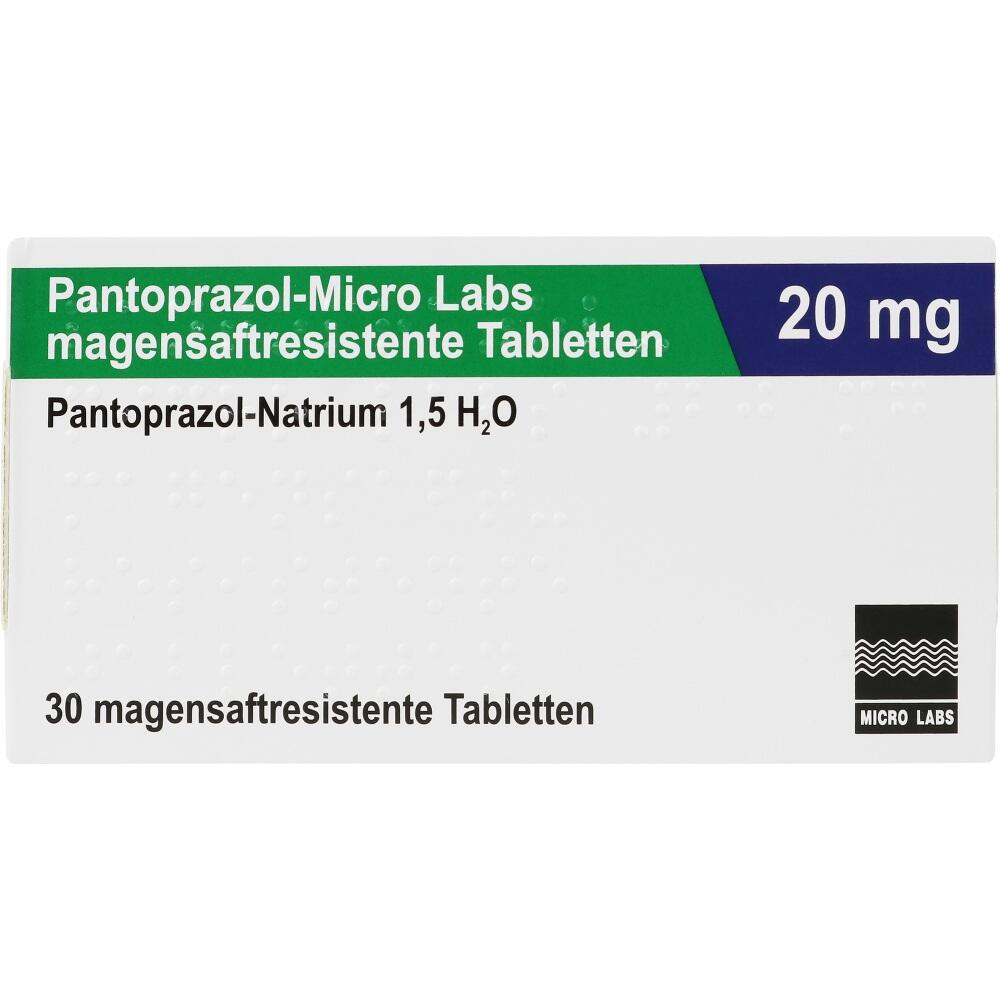 Pantoprazol-Micro Labs 20 mg 30 St Tabletten magensaftresistent