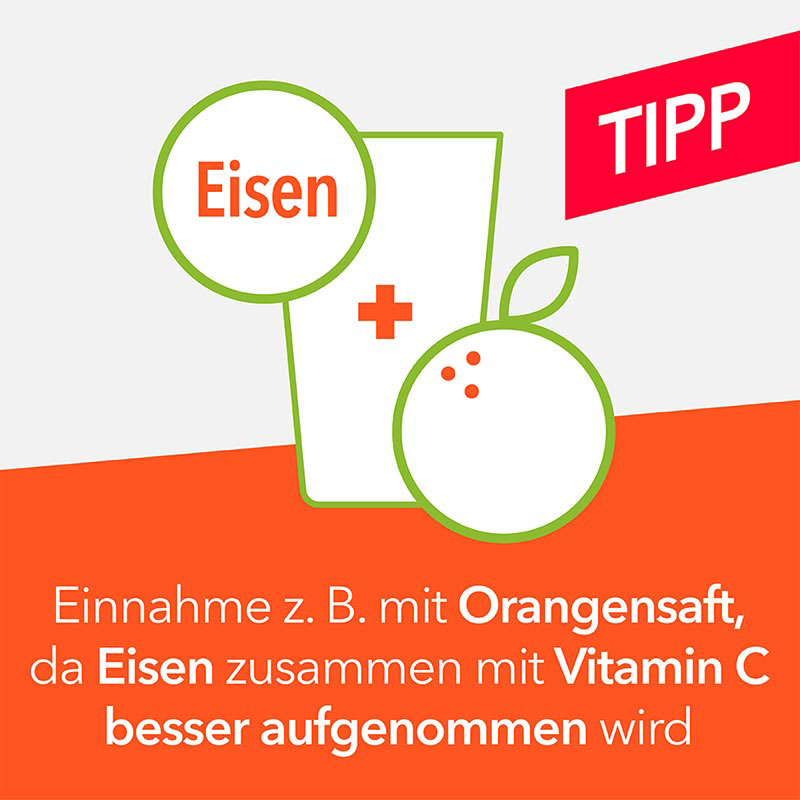 Eisentabletten-ratiopharm 100mg 100 St Filmtabletten