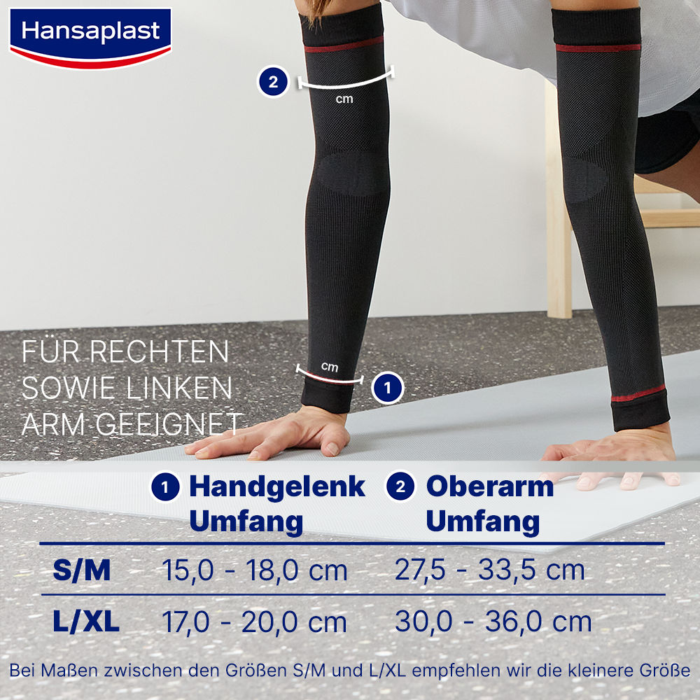 Hansaplast SPORT COMPRESSION ARM SLEEVES Größe M   2 St Bandage