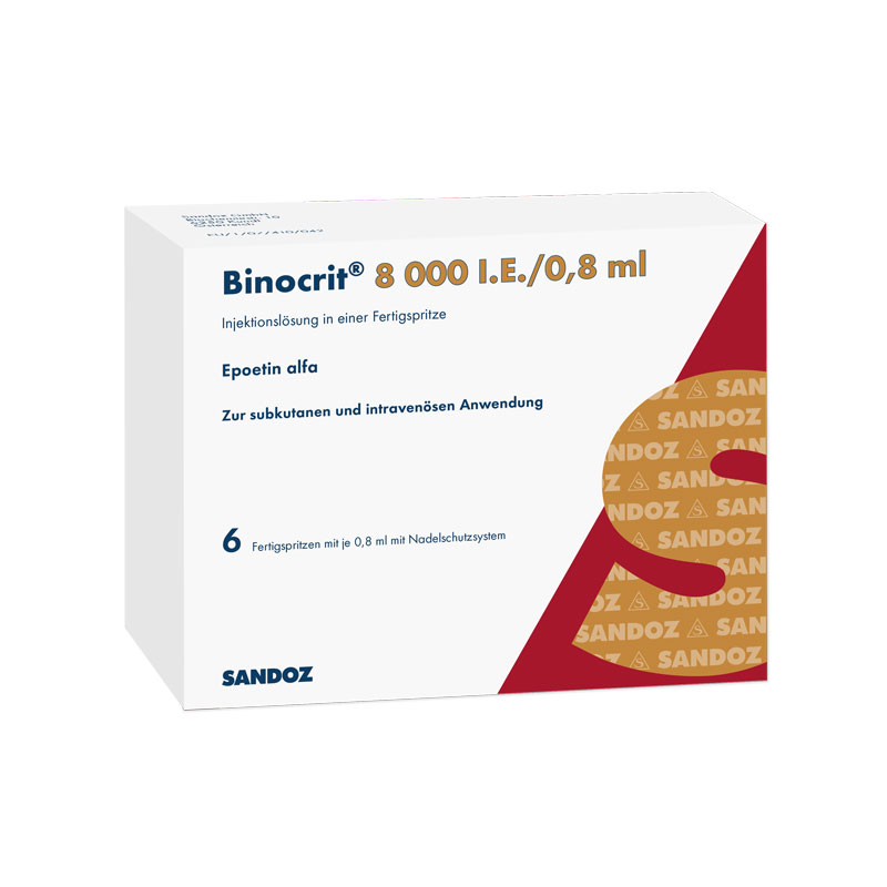Binocrit 8000 I.E./0,8ml 6X0.8 ml Fertigspritzen