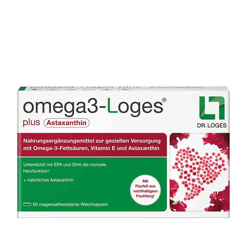 omega 3-Loges plus Astaxanthin 60 St Kapseln