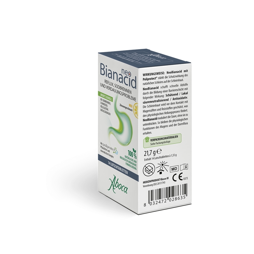 neo Bianacid  Zitronengeschmack 14 St Lutschtabletten